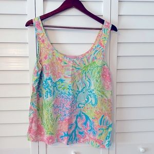 Cute Lilly Pulitzer Tank Sz Large